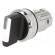 Switch: rotary | 22mm | Stabl.pos: 2 | white | depending on the holder image 1