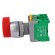 Switch: rotary | 22mm | Stabl.pos: 1 | NO x2 | red | none | 3A/230VAC | IP65 image 3