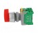 Switch: rotary | Stabl.pos: 1 | NO x2 | 3A/230VAC | 22mm | red | IP65 image 3