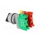 Switch: rotary | Stabl.pos: 2 | NC + NO | 3A/230VAC | 22mm | black | IP65 paveikslėlis 4