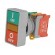 Switch: double | 30mm | Stabl.pos: 1 | NC + NO | green/red | IP65 | DPB30 paveikslėlis 1