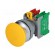 Switch: push-button | Stabl.pos: 1 | NC + NO | 30mm | yellow | IP65 paveikslėlis 1