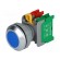 Switch: push-button | 30mm | Stabl.pos: 1 | NC + NO | blue | IP65 | XB30 image 1