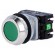 Switch: push-button | 30mm | Stabl.pos: 1 | NC + NO | green | IP56 | NEF30 image 1