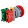 Switch: push-button | 30mm | Stabl.pos: 1 | NC + NO | red | IP65 | XE30 paveikslėlis 6