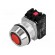 Switch: push-button | Stabl.pos: 1 | NC + NO | 30mm | red | IP66 | Pos: 2 image 1