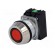Switch: push-button | Stabl.pos: 1 | NC + NO | 30mm | red | IP66 | Pos: 2 image 2