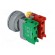Switch: push-button | 30mm | Stabl.pos: 1 | NC + NO | yellow | IP65 | XB30 image 4