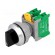 Switch: rotary | 30mm | Stabl.pos: 3 | NO x2 | black | IP65 | SS30 | Ø30mm image 1