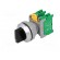 Switch: rotary | 30mm | Stabl.pos: 3 | NO x2 | black | IP65 | SS30 | Ø30mm image 2