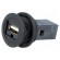 USB socket | 22mm | har-port | -25÷70°C | Ø22.3mm | IP20 | black фото 1