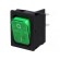 ROCKER | DPST | Pos: 2 | ON-OFF | 20A/250VAC | green | IP40 | filament lamp image 1