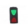 ROCKER | SP3T | Pos: 3 | ON-OFF-ON | 10A/250VAC | green-red | IP66 | LED paveikslėlis 9
