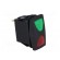 ROCKER | SP3T | Pos: 3 | ON-OFF-ON | 10A/250VAC | green-red | IP66 | LED фото 8