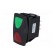 ROCKER | SP3T | Pos: 3 | ON-OFF-ON | 10A/250VAC | green-red | IP66 | LED image 2