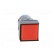 Switch: push-button | Pos: 2 | 5A/250VAC | ON-(ON) | IP40 | red | 18x18mm paveikslėlis 9