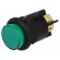 Switch: push-button | Pos: 2 | DPST-NO | 16A/250VAC | 16A/28VDC | green image 1