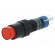 Switch: push-button | Pos: 2 | SPDT | 0.5A/250VAC | 1A/24VDC | ON-ON | red image 1