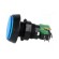 Switch: push-button | Pos: 2 | SPDT | 10A/250VAC | ON-(ON) | blue | Ø: 44mm image 3