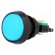 Switch: push-button | Pos: 2 | SPDT | 10A/250VAC | ON-(ON) | blue | Ø: 44mm image 1