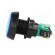 Switch: push-button | Pos: 2 | SPDT | 10A/250VAC | ON-(ON) | blue | Ø: 44mm image 3