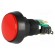 Switch: push-button | Pos: 2 | SPDT | 10A/250VAC | ON-(ON) | red | Ø: 44mm image 1
