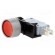 Switch: push-button | Pos: 2 | SPDT | 16A/250VAC | ON-(ON) | Ø12.7mm image 1