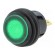 Switch: push-button | Pos: 2 | SPST-NO | 6A/250VAC | OFF-ON | green | IP65 image 1