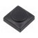 Button | rectangular | Colour: black | Mat: PA | 18.3x18.3mm paveikslėlis 1