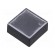 Button | rectangular | Colour: colourless | Mat: ABS | 15.5x15.5mm image 1