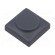 Button | rectangular | Colour: grey | Mat: PA | 18.3x18.3mm paveikslėlis 1