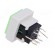 Switch: keypad | Pos: 2 | DPDT | 0.1A/30VDC | green | LED | green | THT | 1.5N image 4