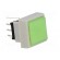 Switch: keypad | Pos: 2 | DPDT | 0.1A/30VDC | green | LED | green | THT | 1.5N image 8
