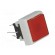 Switch: keypad | Pos: 2 | DPDT | 0.1A/30VDC | red | LED | red | THT | 1.5N image 8