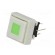 Switch: keypad | Pos: 2 | DPDT | 0.1A/30VDC | white | LED | green | THT | 1.5N image 2