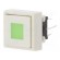 Switch: keypad | Pos: 2 | DPDT | 0.1A/30VDC | white | LED | green | THT | 1.5N image 1