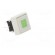 Switch: keypad | Pos: 2 | DPDT | 0.1A/30VDC | white | LED | green | THT | 1.5N image 8