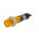 Indicator: with neon lamp | recessed | orange | 230VAC | plastic | IP20 image 2