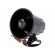 Sound transducer: siren | dynamic | 6 tones | 900mA | Ø: 88mm | 12VDC image 1