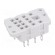Socket | PIN: 8 | 12A | 250VAC | on panel | for soldering | Series: R2,R2N image 1