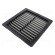 Filter | Cutout: 223x223mm | D: 38mm | IP55 | Mounting: push-in | black image 1