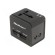 Adapter | 5VDC | 2.1A | Plug: EU | Input: USB A port x2 | Colour: black фото 1