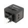 Adapter | 5VDC | 2.1A | Plug: EU | Input: USB A port x2 | Colour: black фото 4