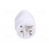 Adapter | Out: EU | Plug: with earthing | Colour: white фото 5