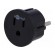 Adapter | Out: JAPAN,USA | Plug: with earthing | Colour: black image 1