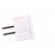 Adapter | Out: JAPAN,USA | Plug: with earthing | Colour: white фото 7