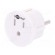 Adapter | Out: JAPAN,USA | Plug: with earthing | Colour: white image 1