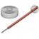 Wire | stranded | Cu | silicone | red | 200°C | 600V | 7.5m | 14AWG | elastic image 1