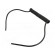 Wire: coiled | 3x0.22mm2 | unshielded | PUR | black | 300V | 0.1m | 0.4m image 2