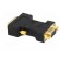 Adapter | D-Sub 15pin HD socket,DVI-I (24+5) plug | Colour: black фото 4